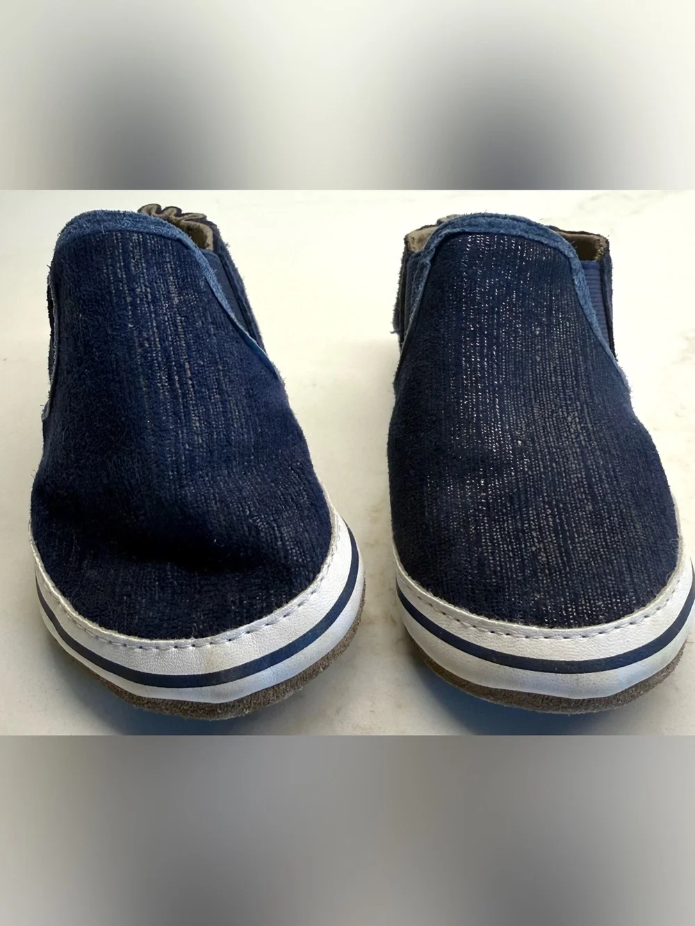Robeez 12-18M Shoe Bundle | Gray Sneakers & Navy Slip-Ons
